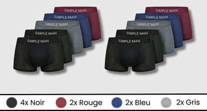BOXERS EN FIBRE DE BAMBOU | BAMBOOMAN 10-PACK