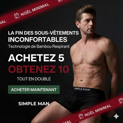 BOXERS EN FIBRE DE BAMBOU | BAMBOOMAN 10-PACK